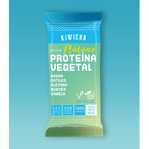 Barra Proteina Vegetal Platano 60g Kiwicha