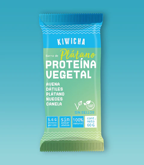 Barra Proteina Vegetal Platano 60g Kiwicha