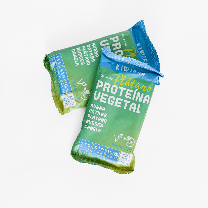 Barra Proteina Vegetal Platano 60g Kiwicha 2