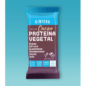 Barra Proteina Vegetal Cacao 60g Kiwicha