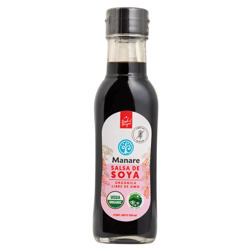 Salsa de soya orgánica sin gluten 150 ml Manare 1