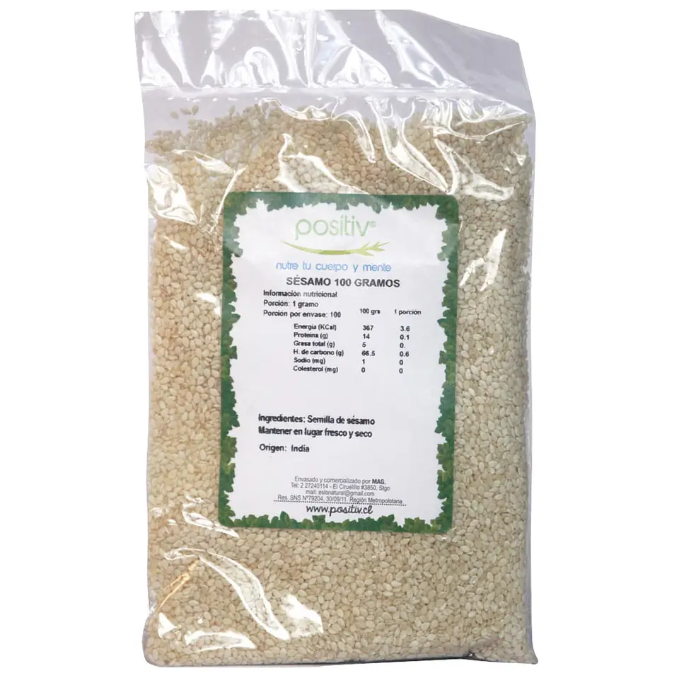 Sesamo blanco 100gr Positiv   1