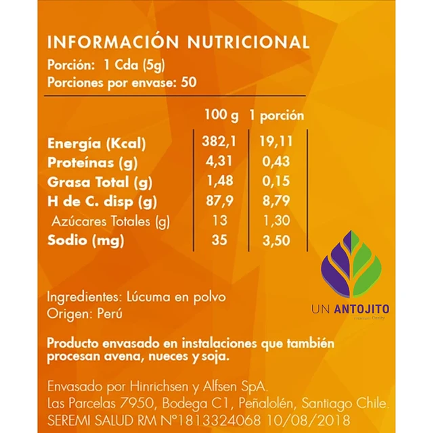 Lúcuma en Polvo 250 grs. 2