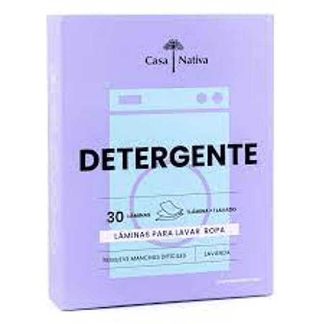 Casa Nativa - Detergente en Laminas aroma Lavanda 30u