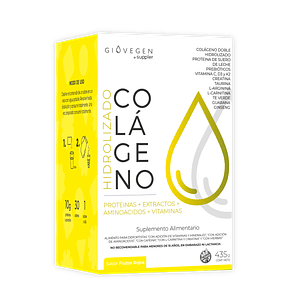 Colágeno Hidrolizado Proteínas + Extractos + Aminoácidos + Vitaminas 435g Giovegen