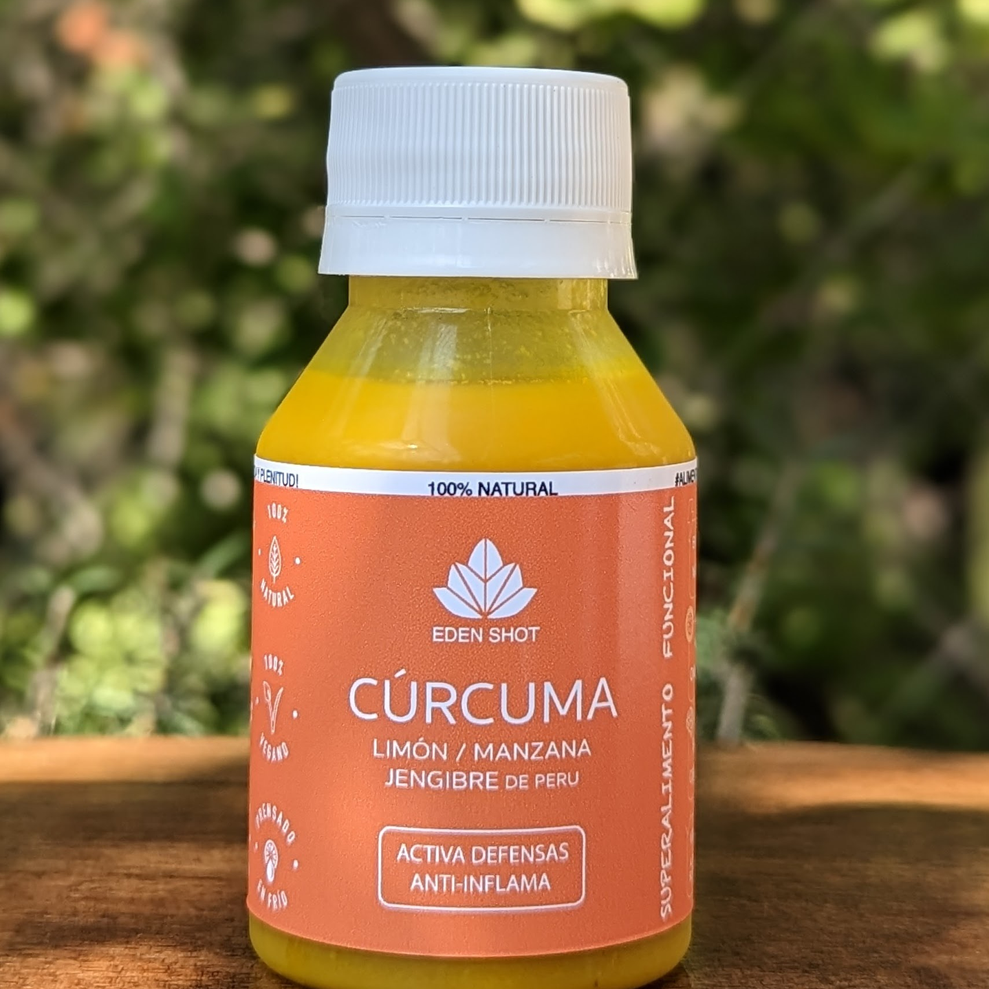 Eden shot CURCUMA Limón + Manzana y Jengibre 80ml  1