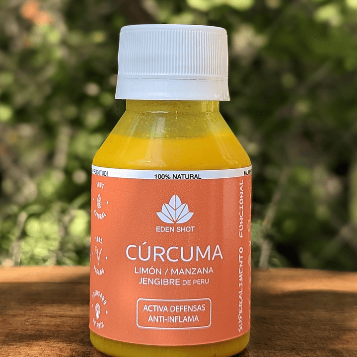 Eden shot CURCUMA Limón + Manzana y Jengibre 80ml  1