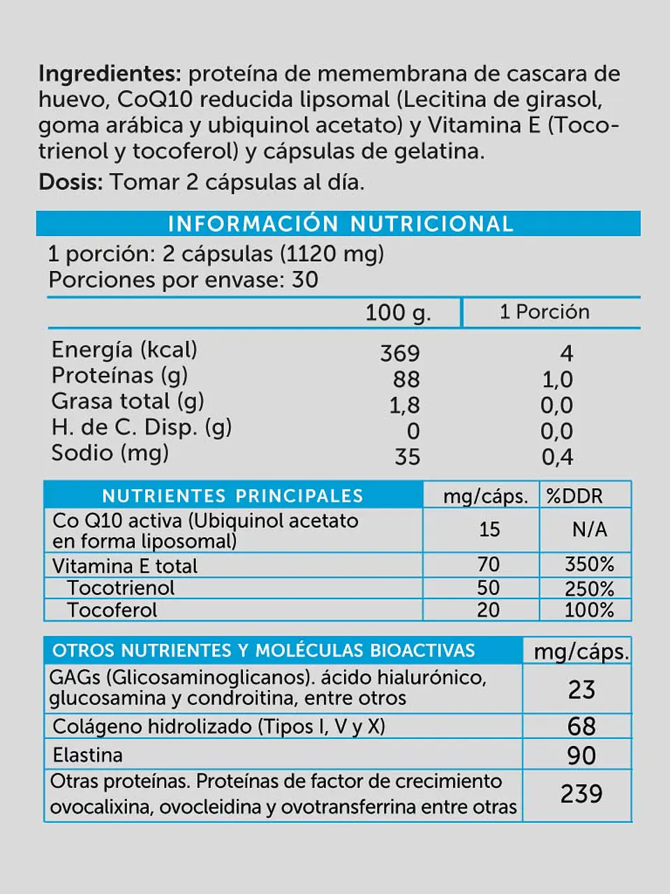 Hyaluronic Plus 60 cápsulas Wellplus 2
