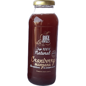 Ruben Aviles - Jugo 100% natural Cranberry y Manzana 300ml