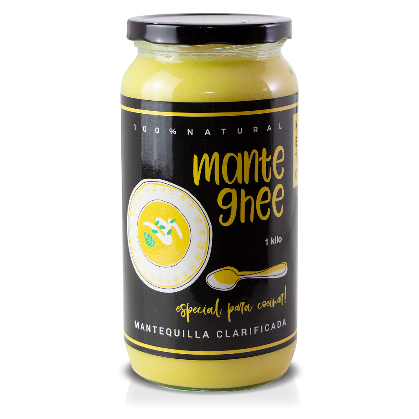 ManteGhee - Ghee Libre de lactosa y caseina 1 Kilo 1