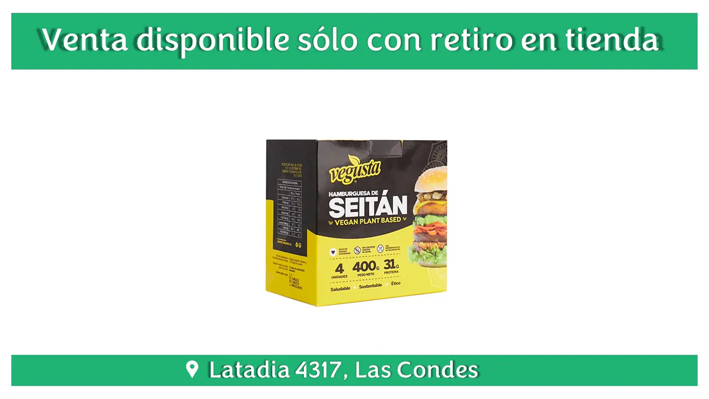 Vegusta - Caja de Hamburguesas Seitan 400g 
