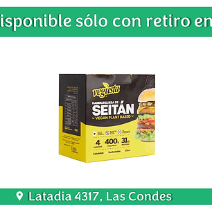 Vegusta - Caja de Hamburguesas Seitan 400g 