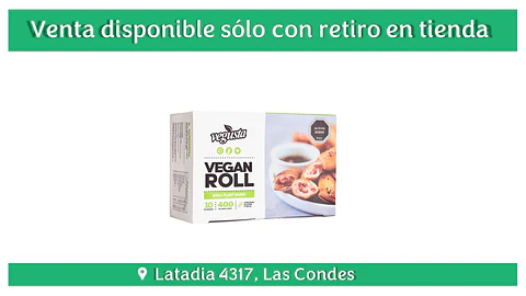 Vegusta - Vegan roll 400gr "Congelados, solo disponibles para retiro en tienda"
