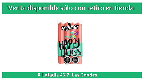 Vegusta - Salchicha Happy Dogs 260g "Congelados, solo disponibles para retiro en tienda"