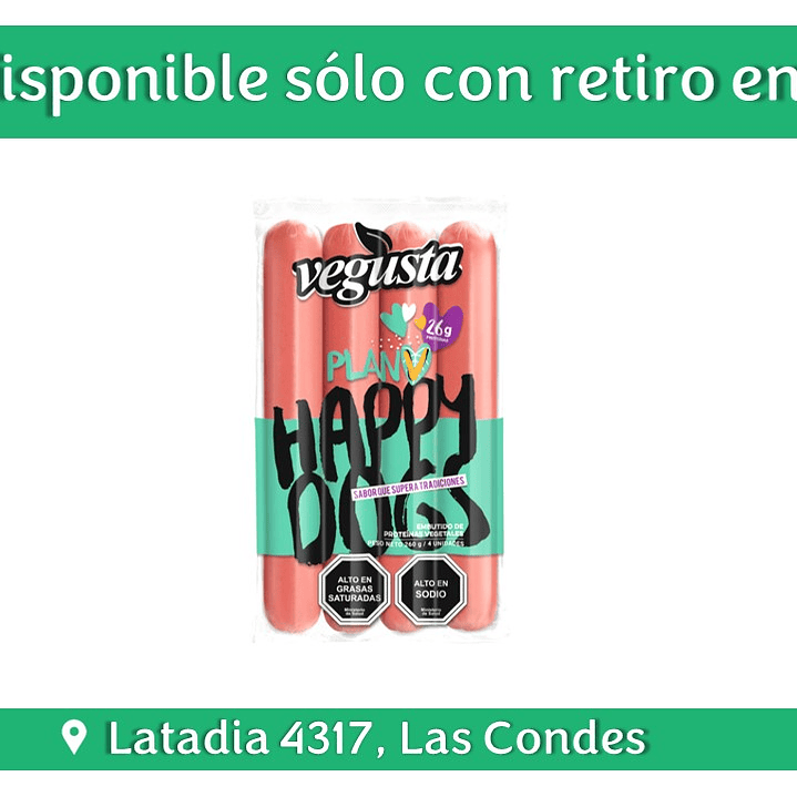 Vegusta - Salchicha Happy Dogs 260g 