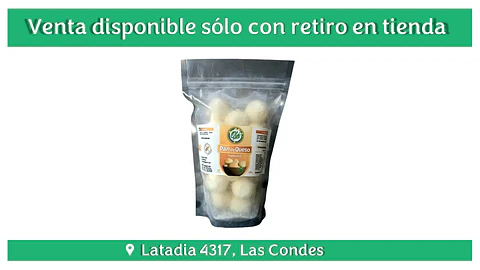 PAN DE QUESO TRADICIONAL 20U - OLA BRASIL "Congelados, solo disponibles para retiro en tienda"