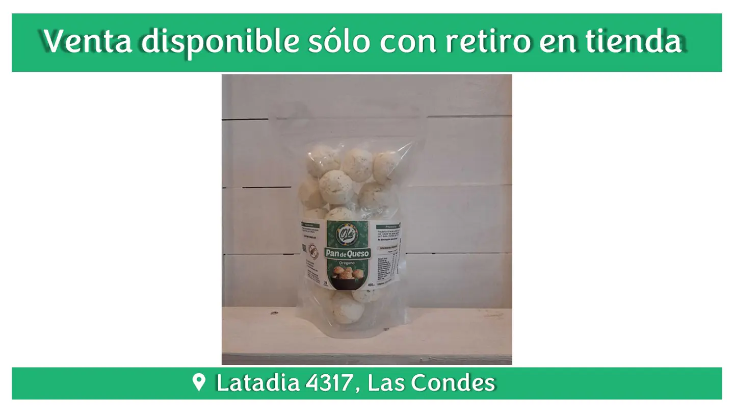 PAN DE QUESO OREGANO 20U - OLA BRASIL 