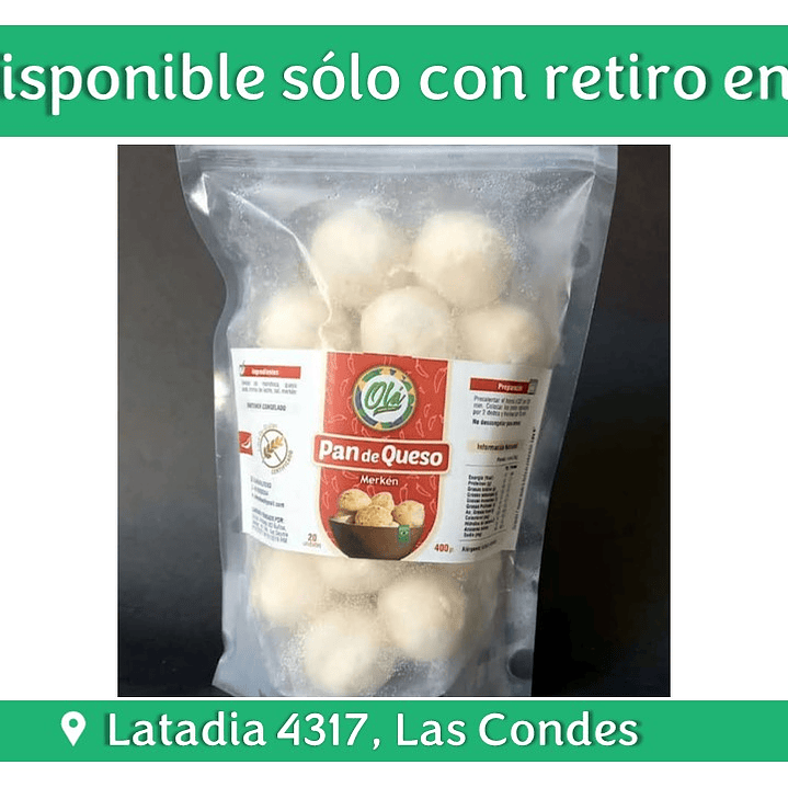 PAN DE QUESO MERKEN 20U - OLA BRASIL 