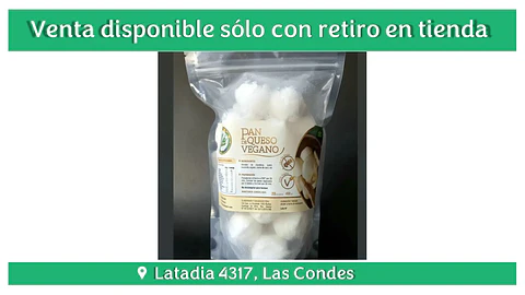 PAN DE QUESO VEGANO 20U - OLA BRASIL "Congelados, solo disponibles para retiro en tienda"