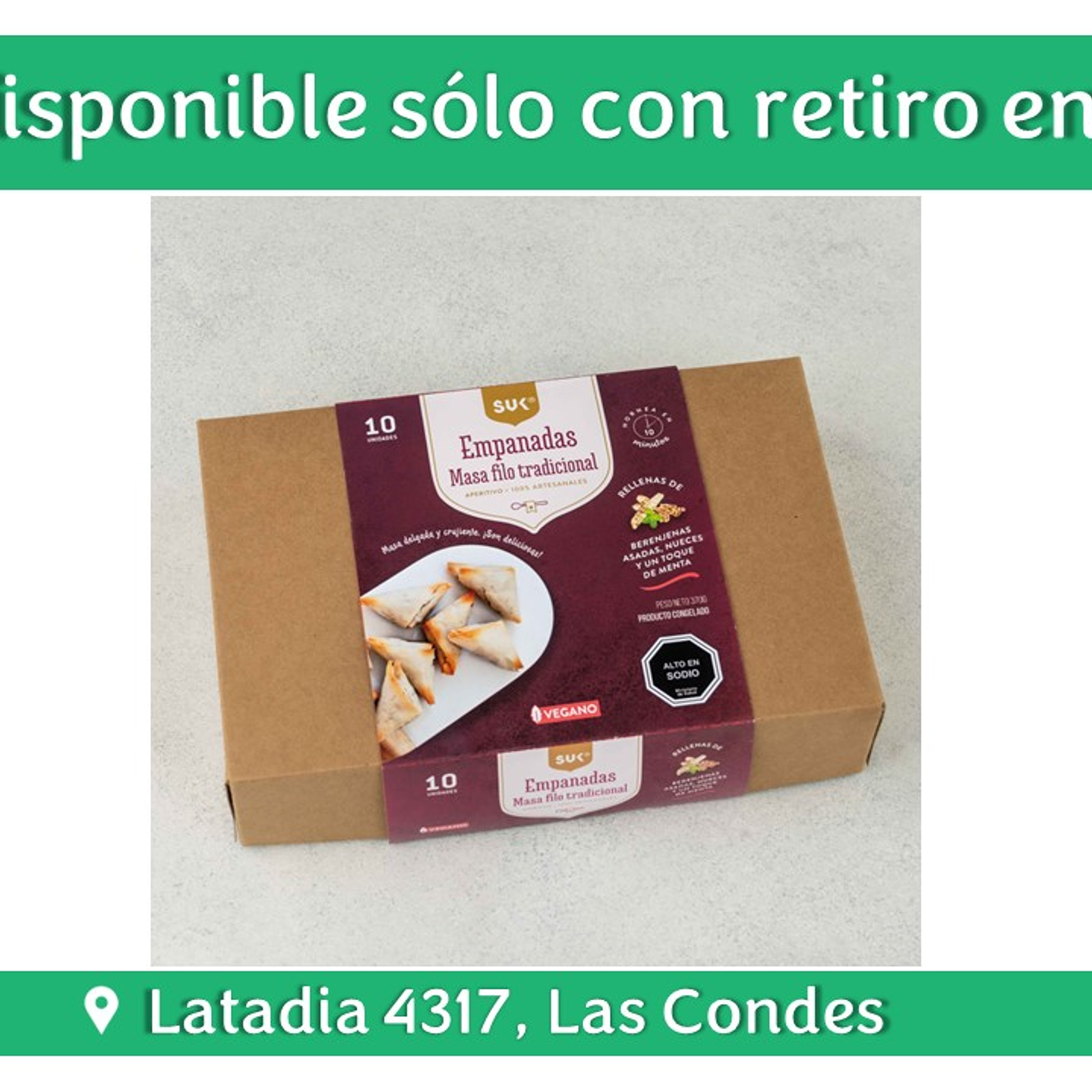 Empanadas cocktail berenjenas asadas-tahine (10 uds) 