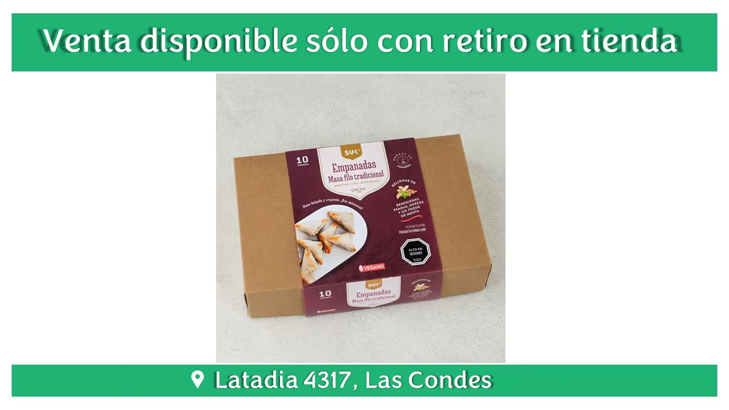 Empanadas cocktail berenjenas asadas-tahine (10 uds) 