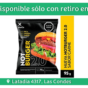 NOT BURGER Versión 2.0 95 G Not Co