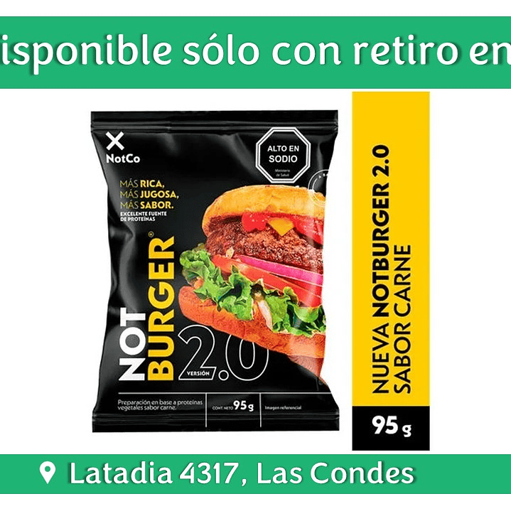 NOT BURGER Versión 2.0 95 G Not Co 1