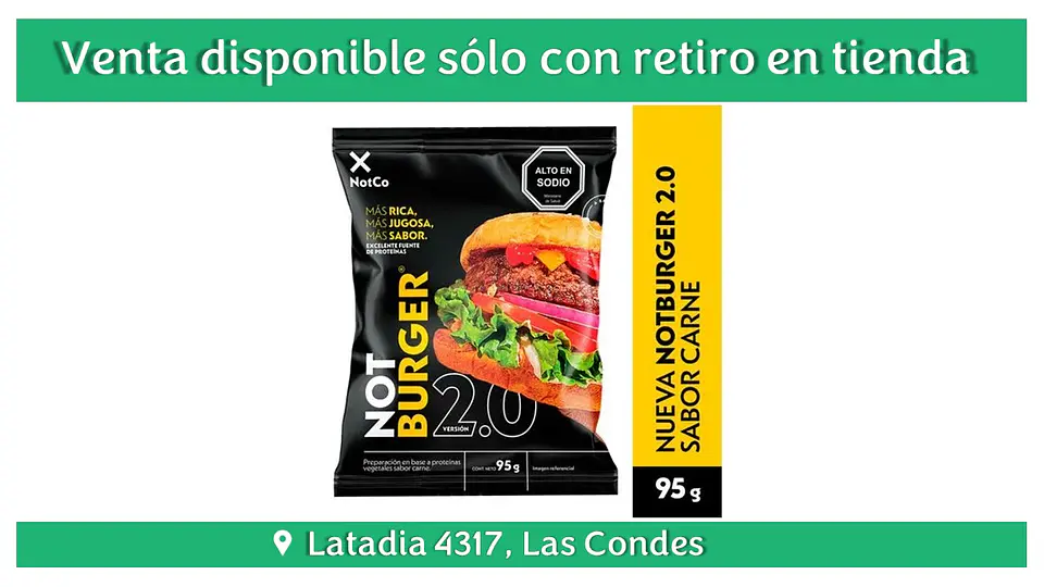 NOT BURGER Versión 2.0 95 G Not Co 1