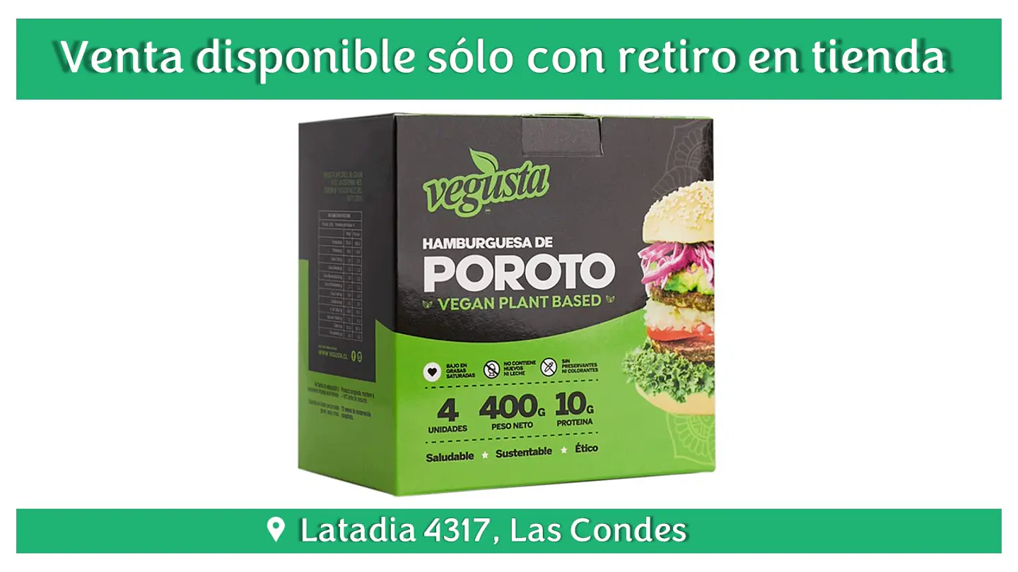 Vegusta - Caja de Hamburguesas Porotos 400g 