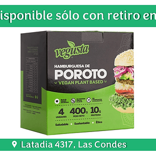 Vegusta - Caja de Hamburguesas Porotos 400g 