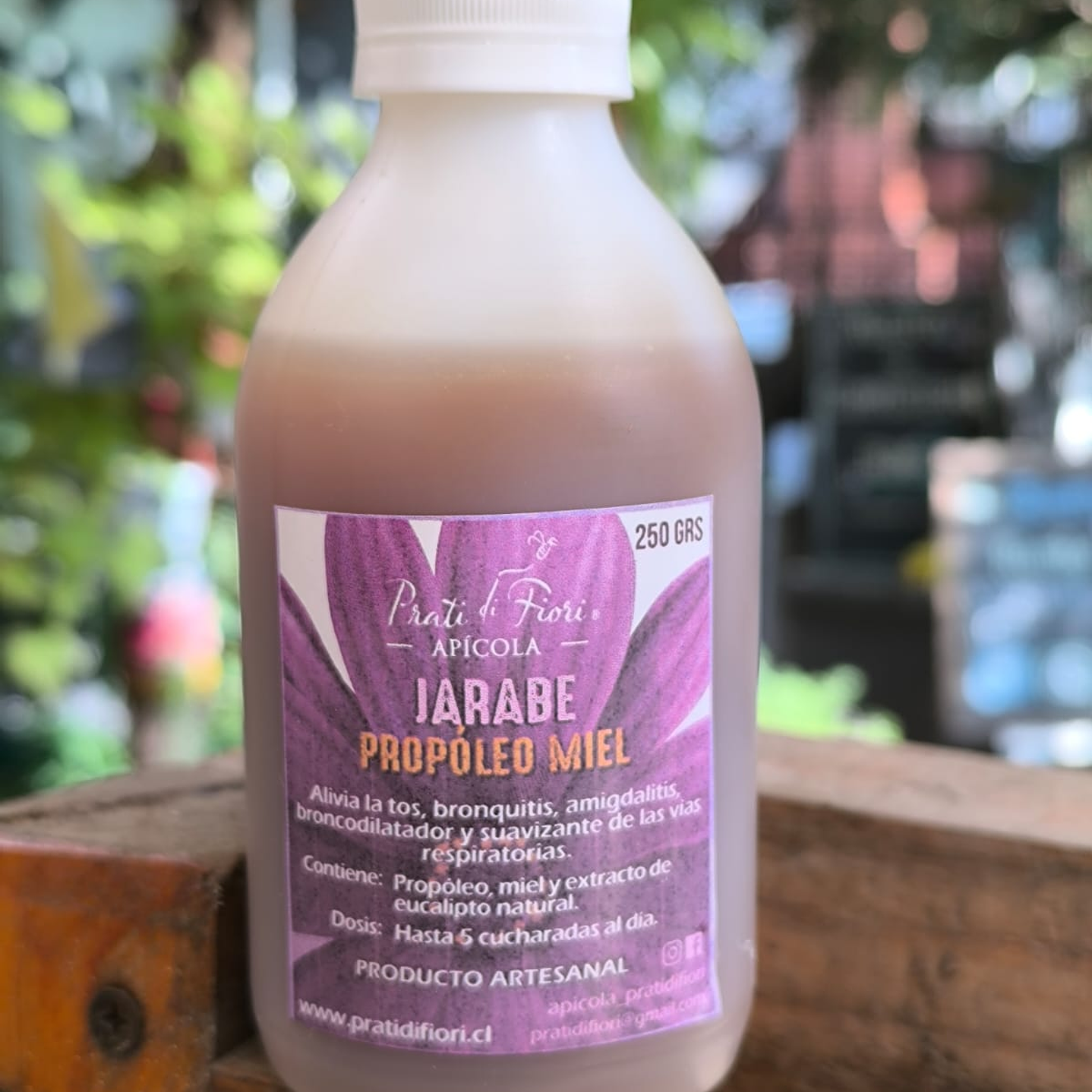 Jarabe miel propoleo eucalipto 250ml  Prati di fiori  1
