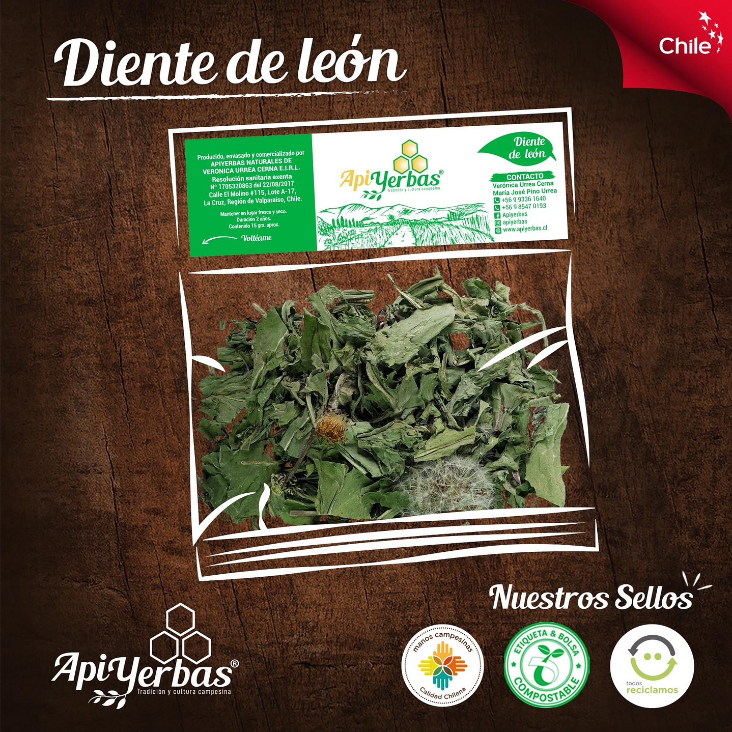 Diente de Leon- Apiyerbas  15g 1