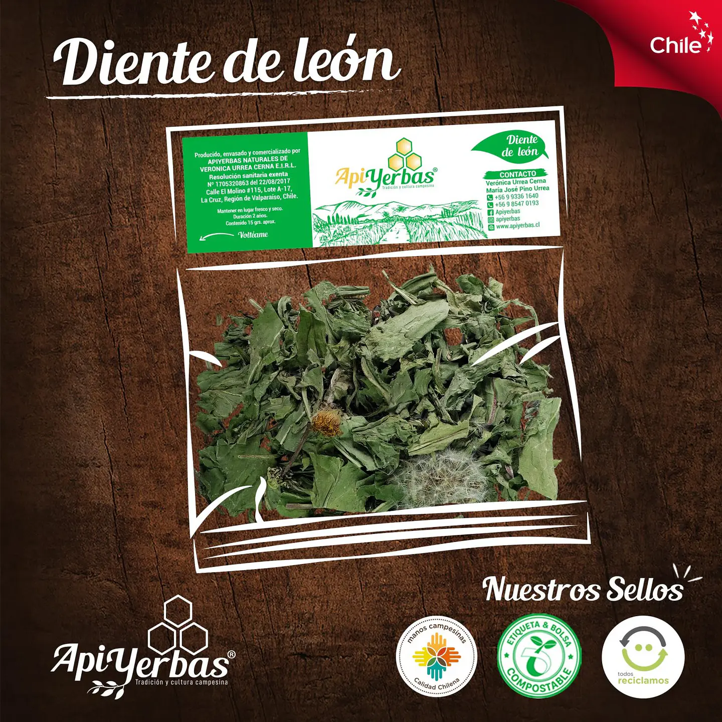 Diente de Leon- Apiyerbas  15g 1