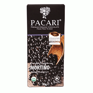 Chocolate Mortiño 50gr Orgánico Pacari