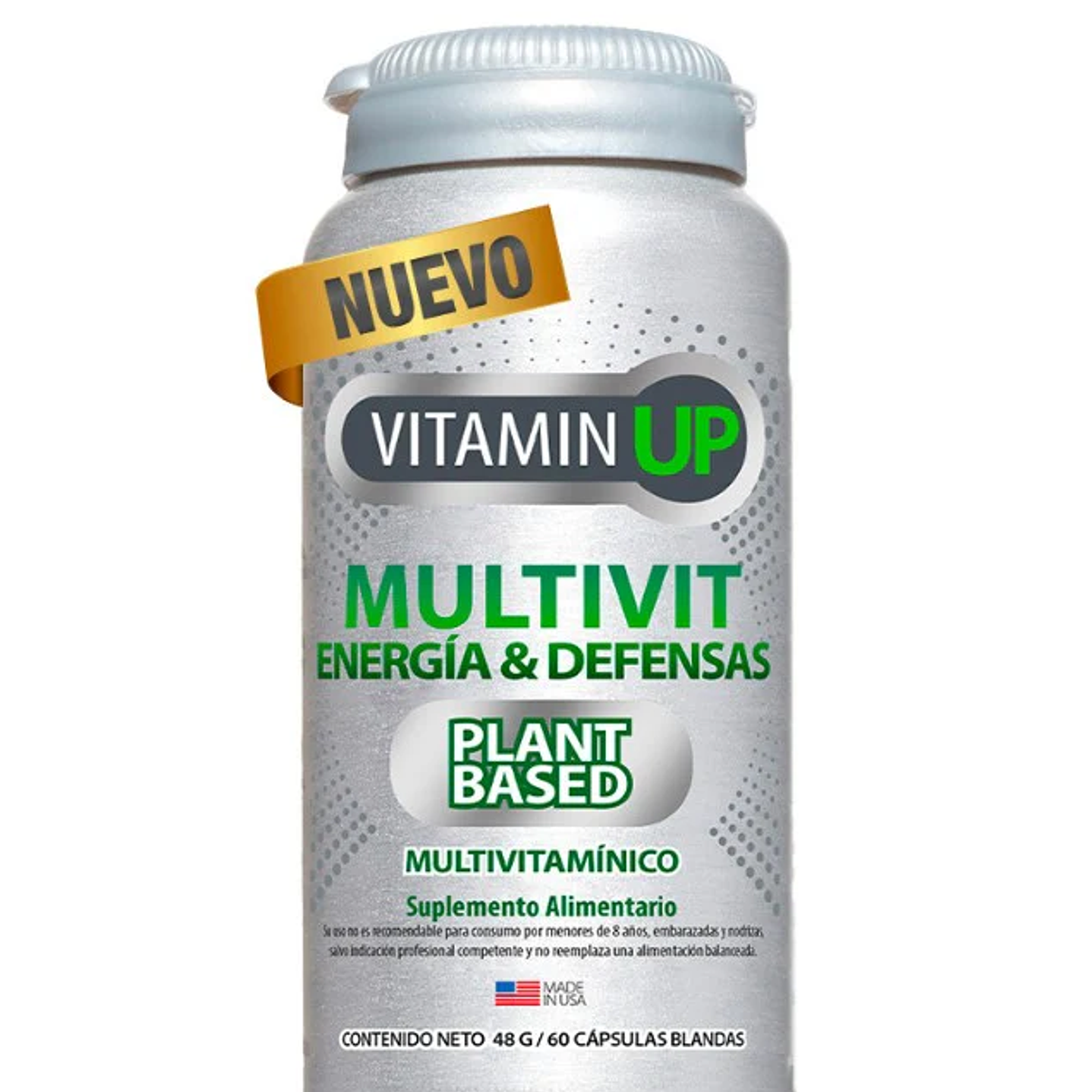Vitamin UP Multivit Energía y Defensas 60 Caps. Newscience 1