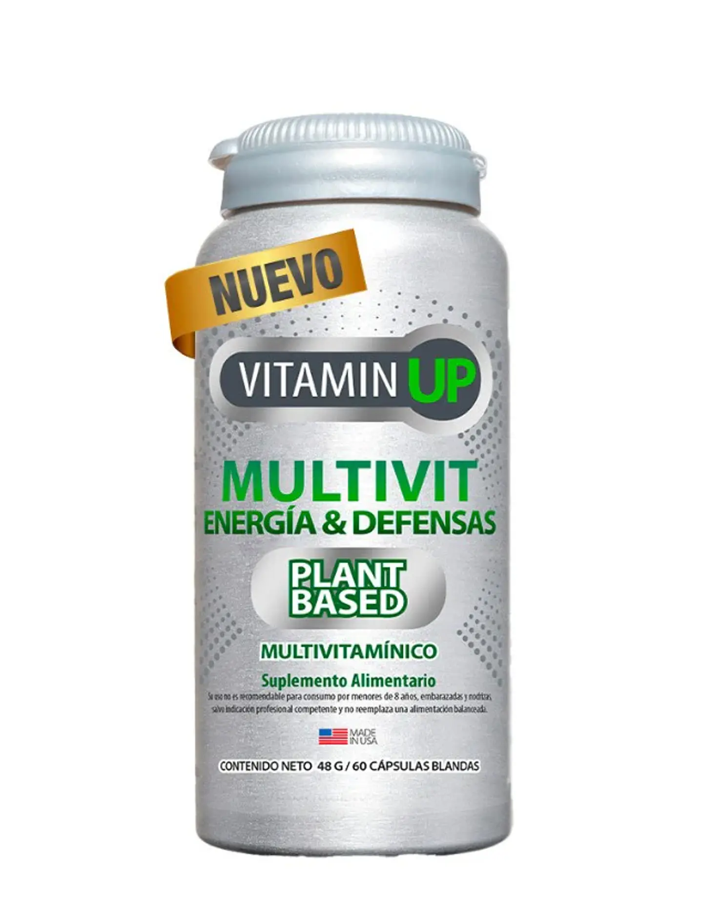 Vitamin UP Multivit Energía y Defensas 60 Caps. Newscience 1