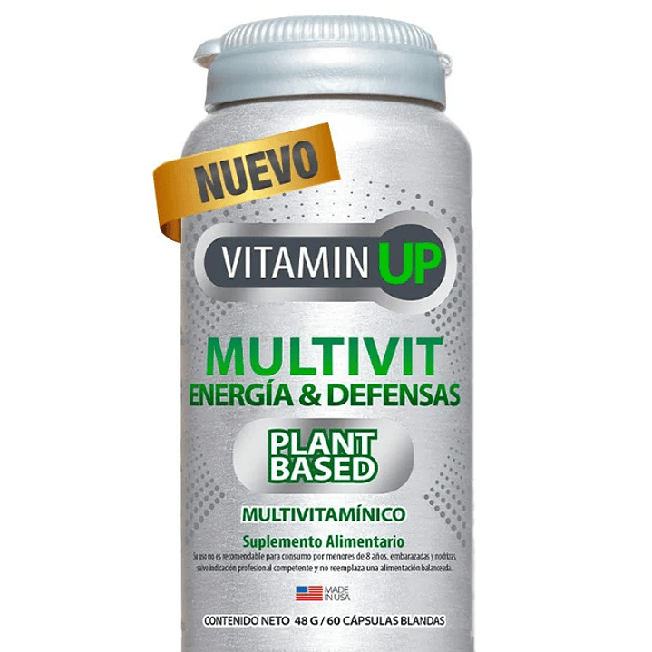 Vitamin UP Multivit Energía y Defensas 60 Caps. Newscience 1