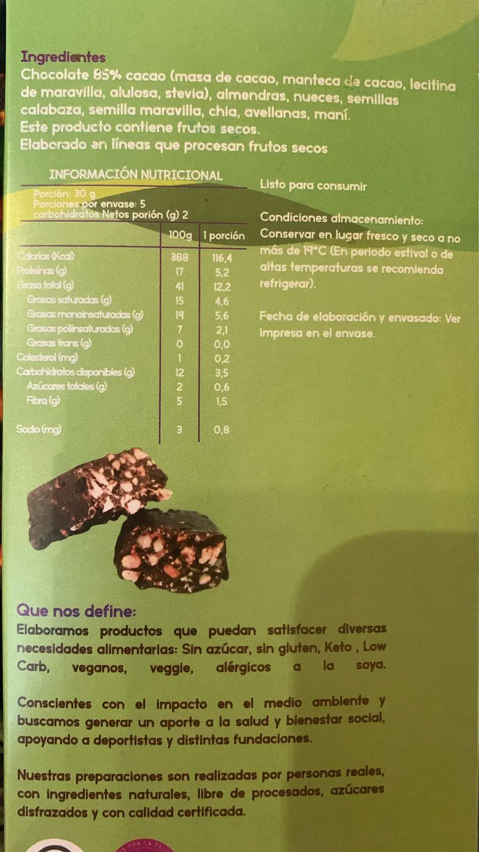 KetoFree - Barrita Keto 5u 150gr 3