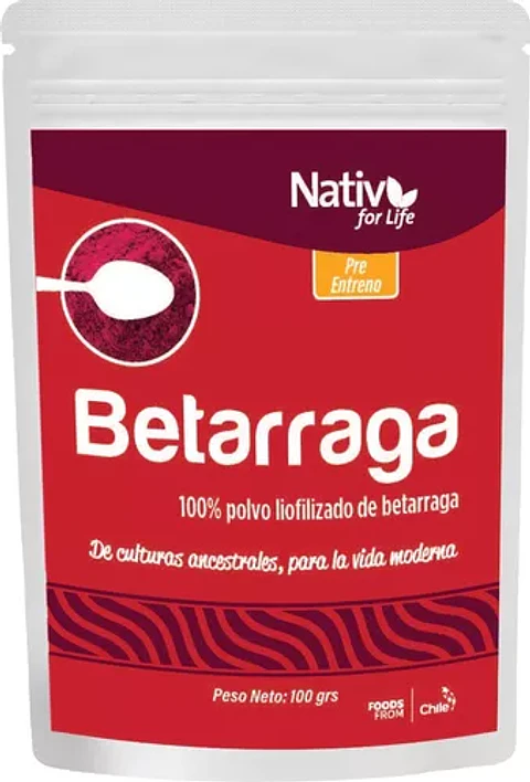 Nativ For Life - Betarraga en polvo 100gr 