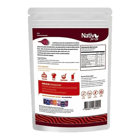 Nativ For Life - Betarraga en polvo 100gr 