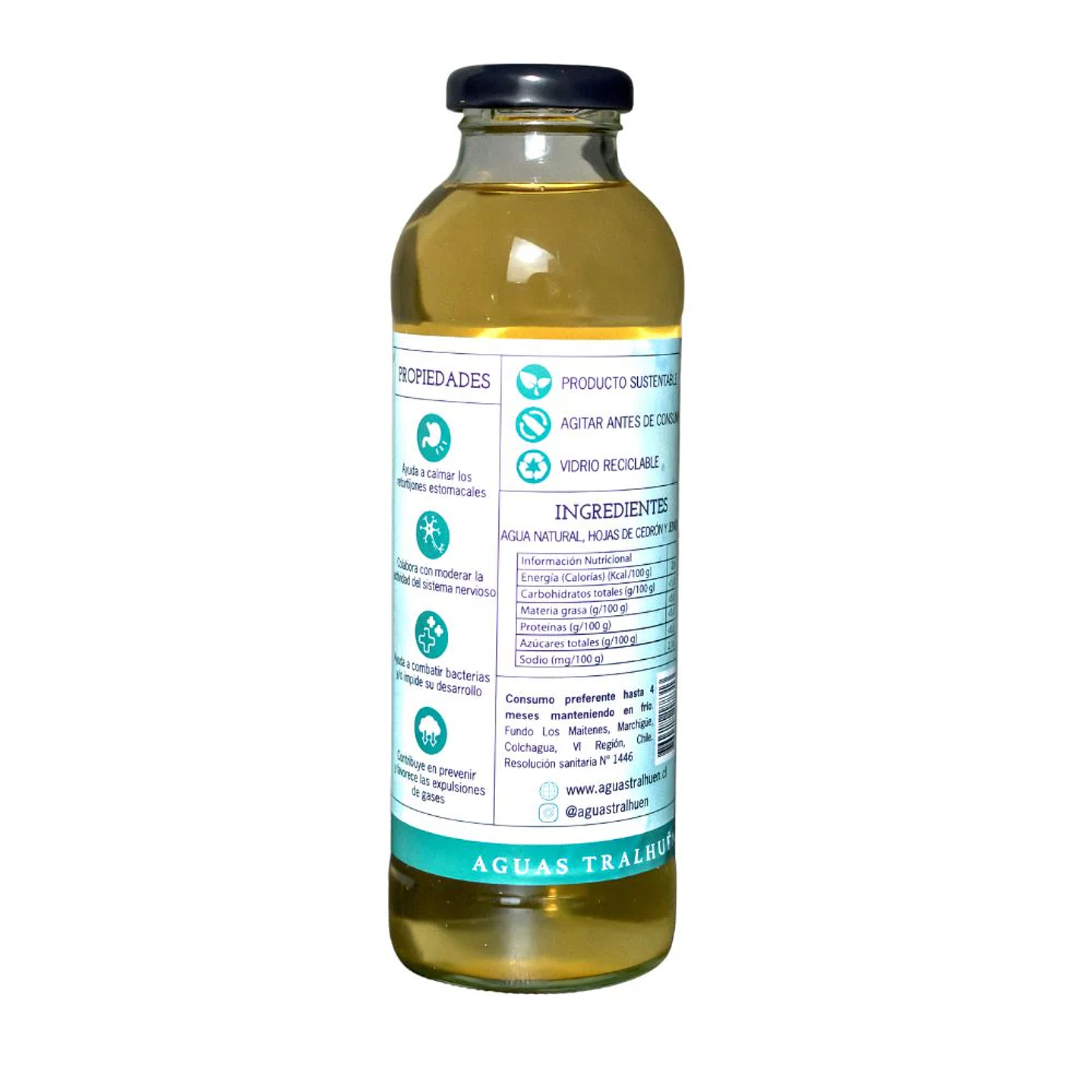 Tralhuen - Agua de Cedron y Jengibre 475ml  2