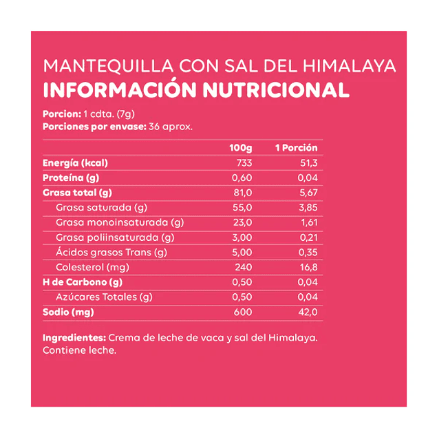 Mantequilla con Sal del Himalaya 250 gr ECOTERRA