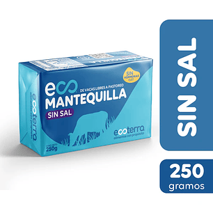 Mantequilla sin Sal 250 gr ECOTERRA  