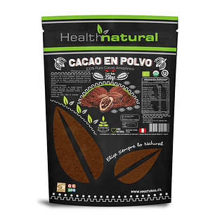 CACAO EN POLVO ORGÁNICO 250gr Health natural 
