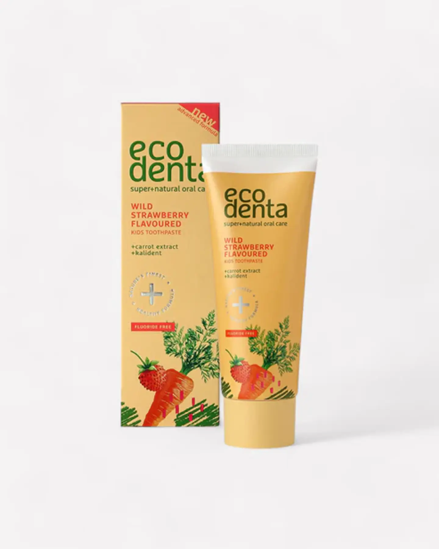 Ecodenta - Pasta dental Infantil con sabor a frutillas 75ml 1
