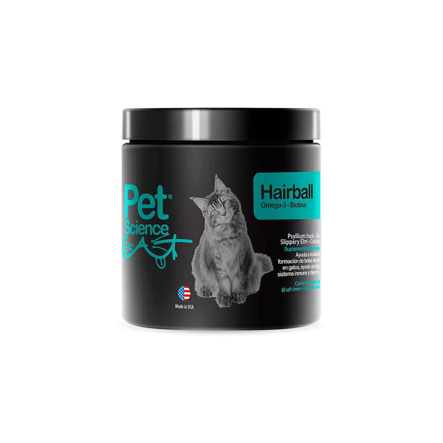 PetScience - Cat Hairball 60 masticables 1