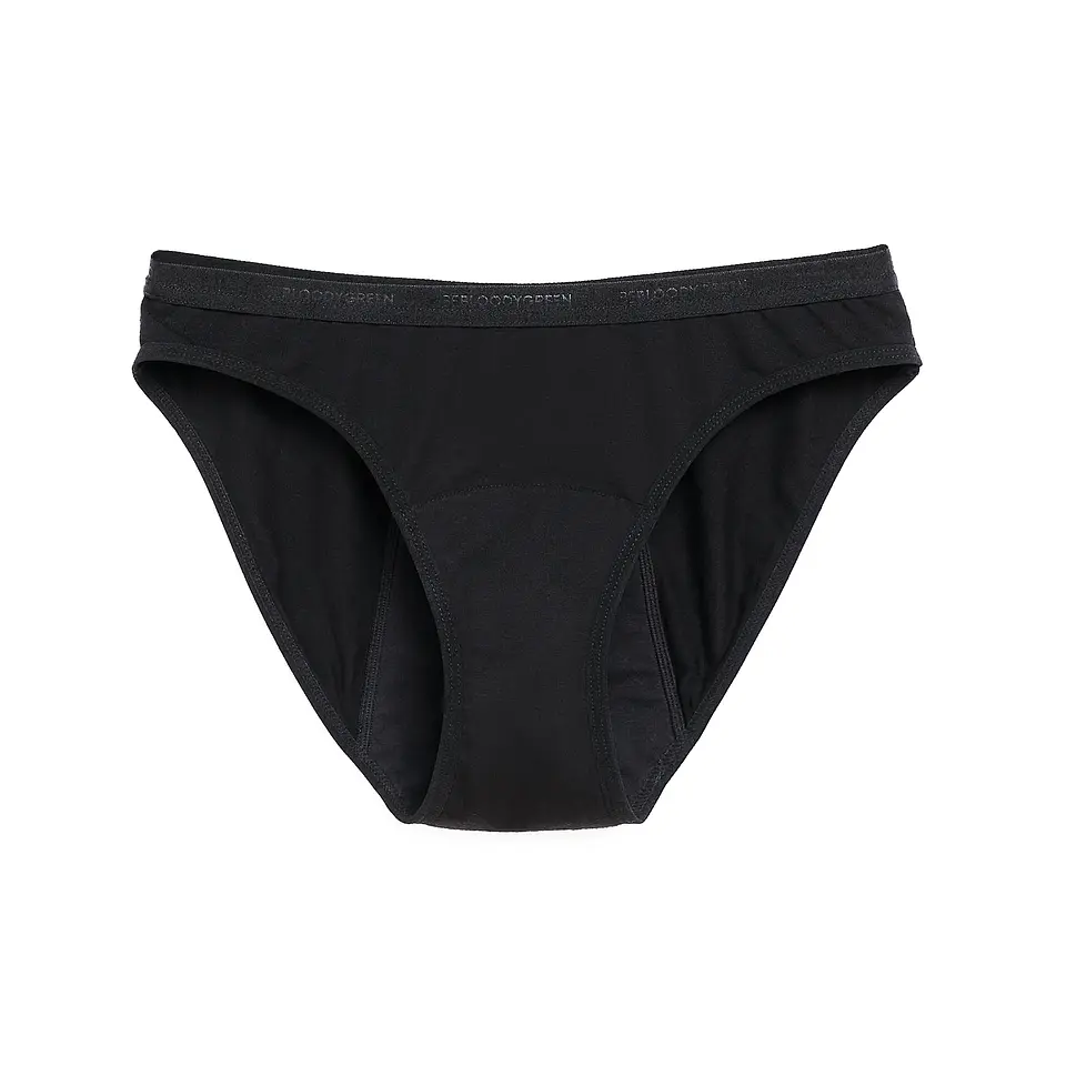 Bloody Green - Calzón Menstrual Ecólogico Tipo Bikini 11