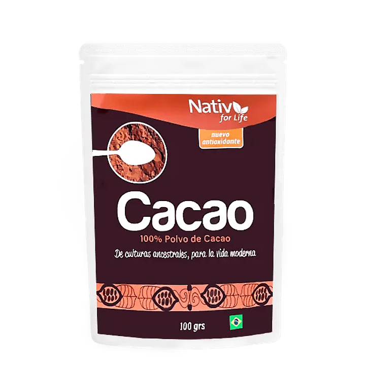 Cacao en polvo 100g Nativ for life  1