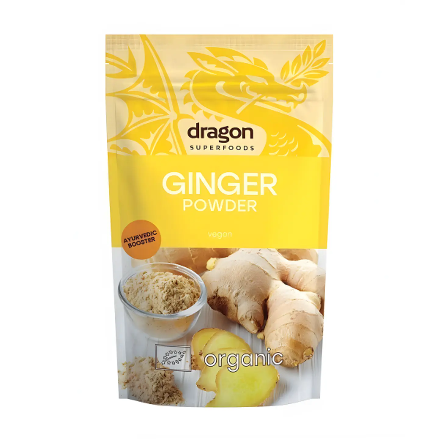 Jengibre orgánico en polvo 200g Dragon  1