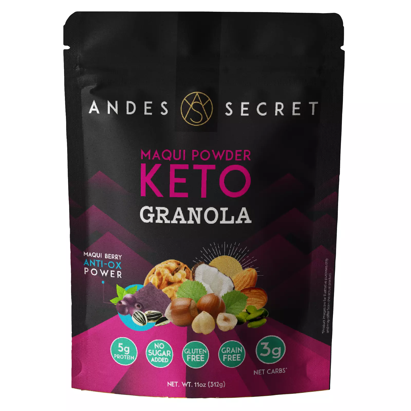 Granola keto Maqui 312g Andes Secret  1